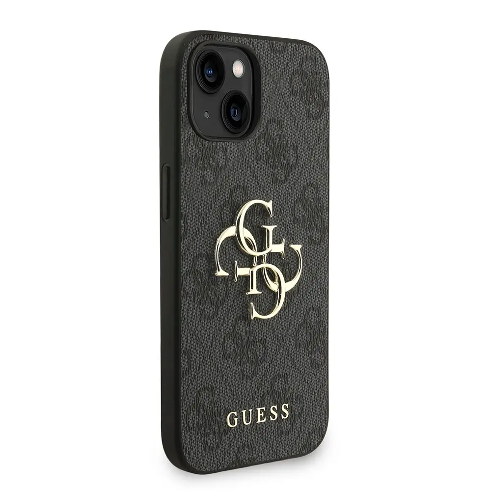 iPhone 14 PU Deri Bilek Askı İpli Lisanslı Kılıf - Guess 4G Logolu