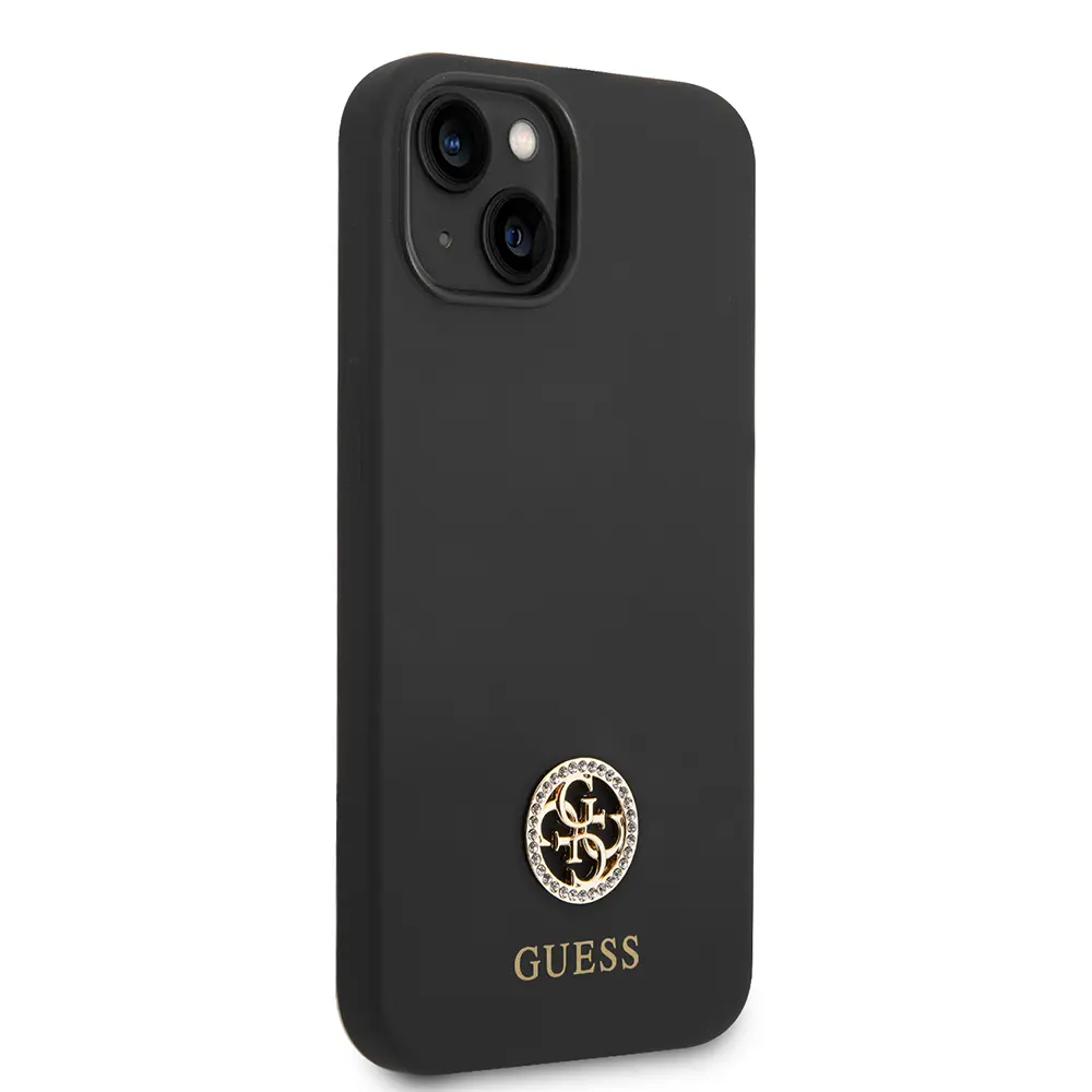 iPhone 14 Silikon Kılıf, Taşlı 4G Logolu - Guess