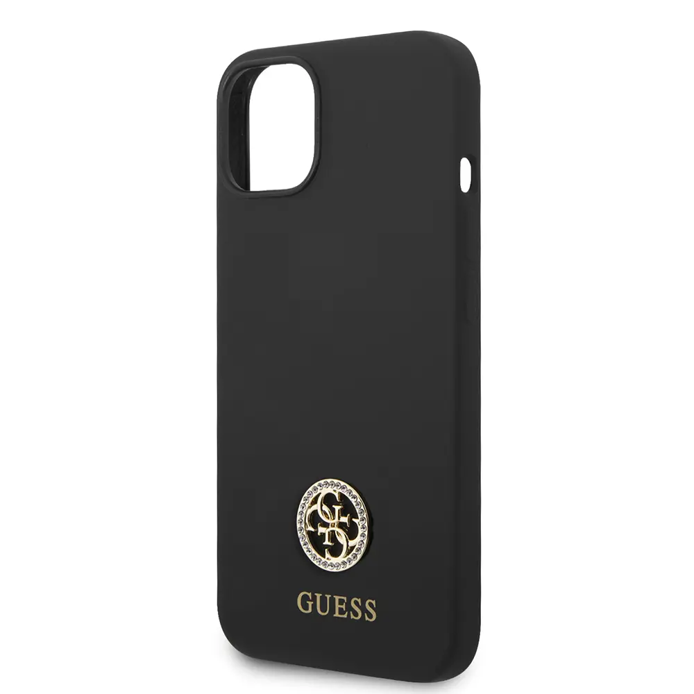iPhone 14 Silikon Kılıf, Taşlı 4G Logolu - Guess