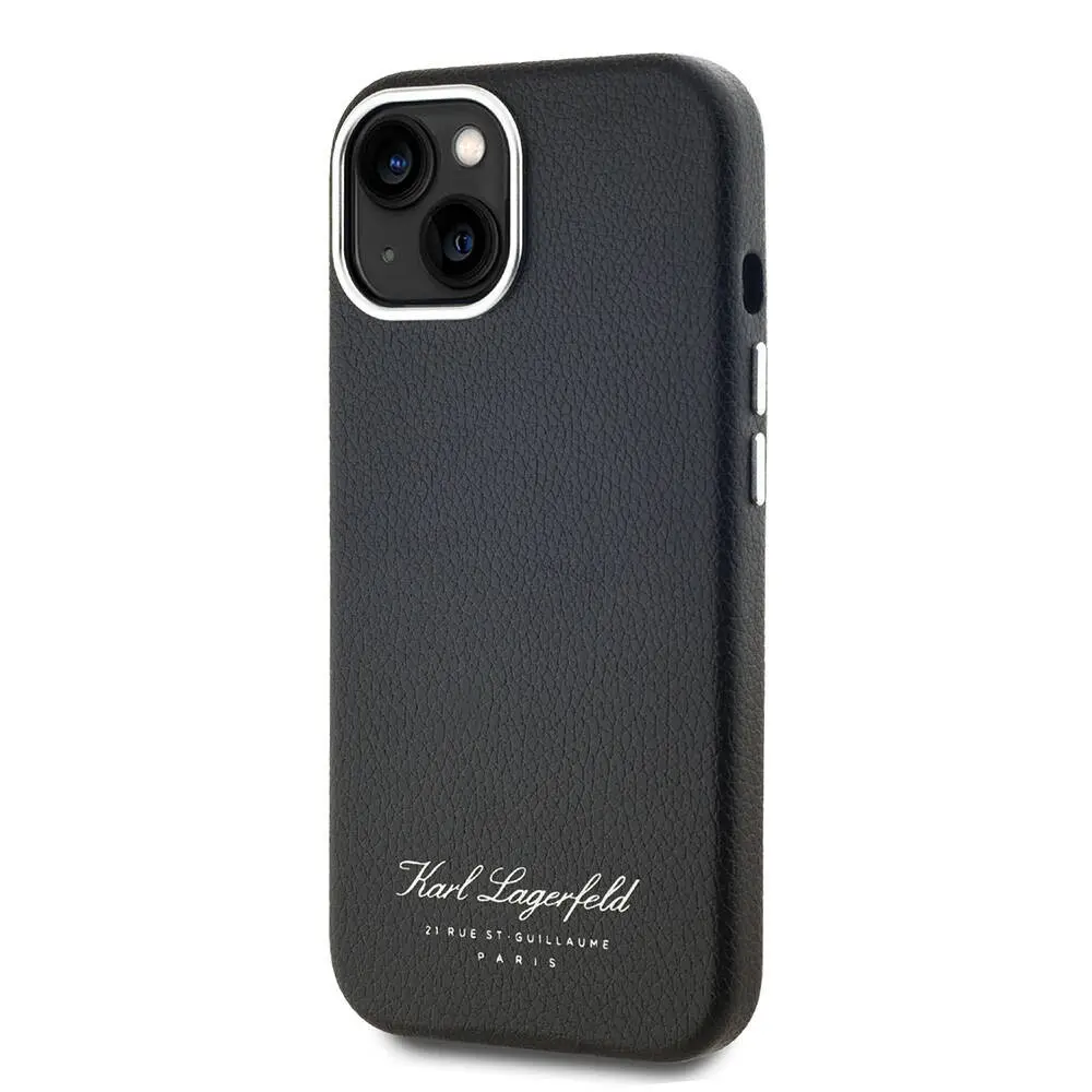 iPhone 14 Karl Lagerfeld Lisanslı Siyah Kılıf - KL Hotel