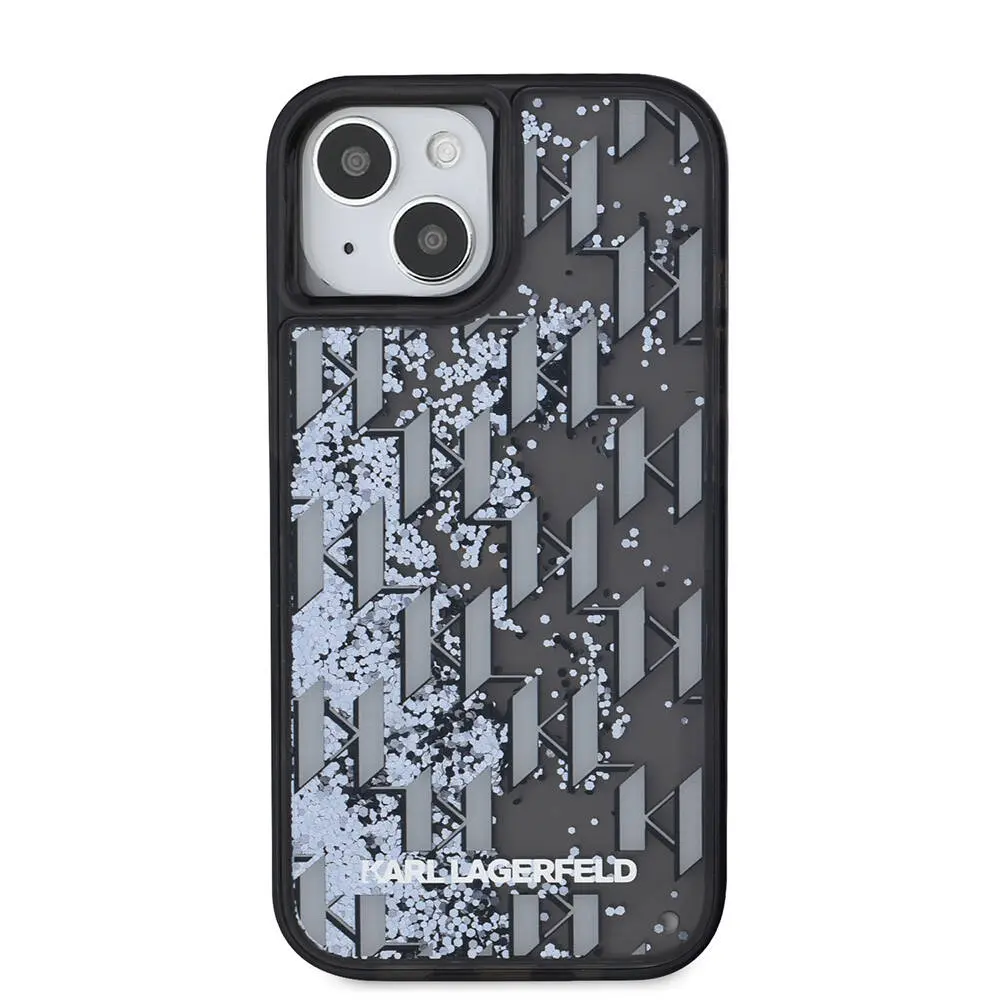 iPhone 14 Simli KL Yazılı Monogram Gradient Kılıf - Karl Lagerfeld