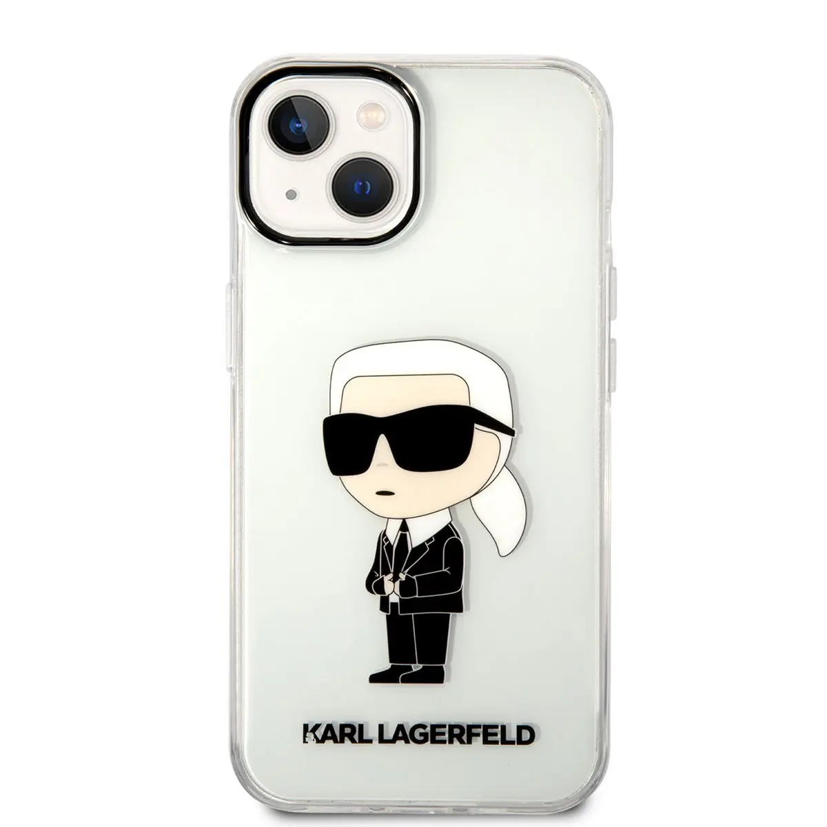 iPhone 14 Şeffaf Kılıf, İkonik Karl Tasarım - Karl Lagerfeld