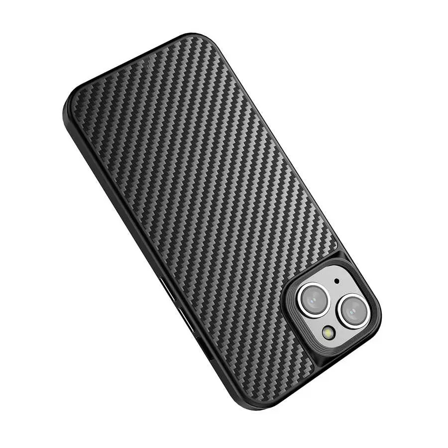iPhone 14 Plus MagSafe Uyumlu Aramid Karbon Fiber Kılıf - Wlons Radison