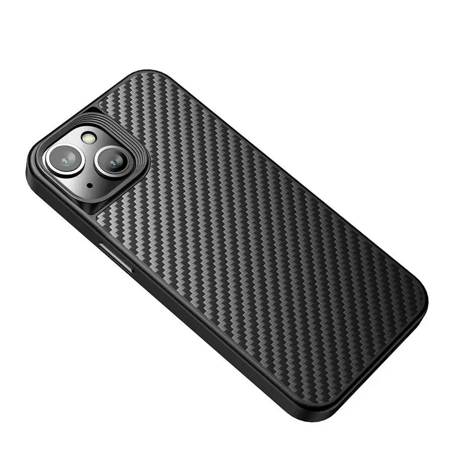 iPhone 14 Plus MagSafe Uyumlu Aramid Karbon Fiber Kılıf - Wlons Radison
