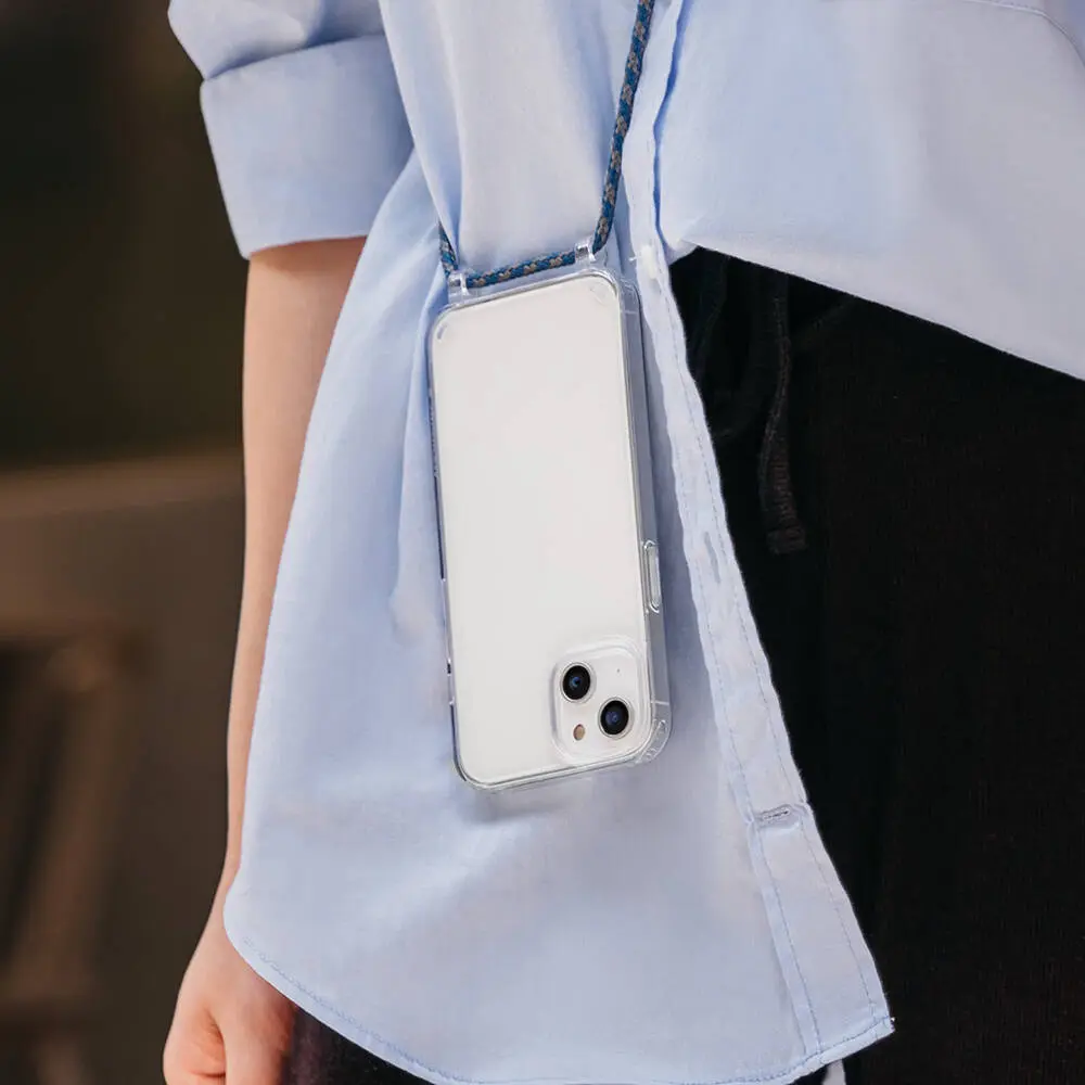 iPhone 14 Plus Şeffaf Boyun Askılı Kılıf - Switcheasy Play