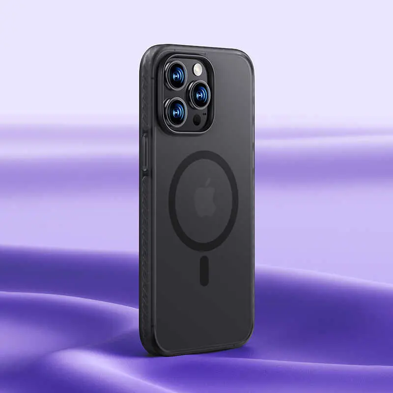 iPhone 14 Plus Mat Arka Yüzeyli Silikon Kenarlı Kılıf - Benks Icesand