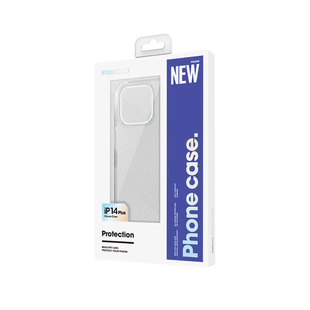 iPhone 14 Plus MagSafe Uyumlu Şeffaf Kılıf - Recci Magnetik Suction