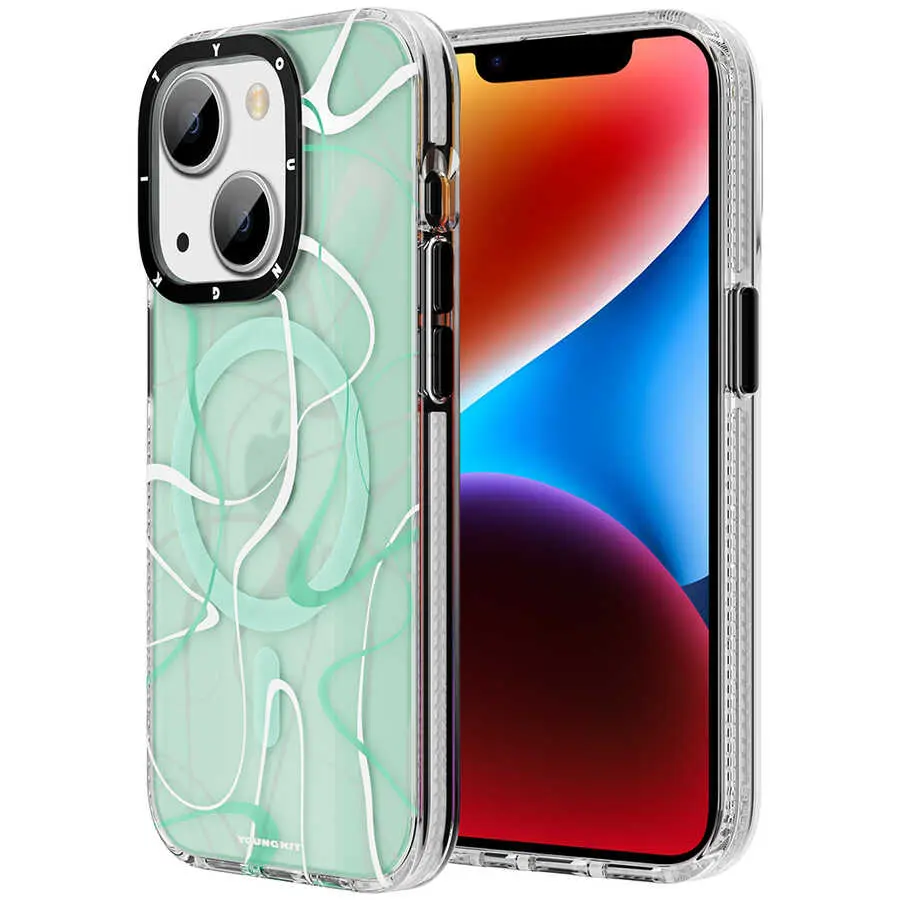 iPhone 14 Plus MagSafe Uyumlu Kılıf - Youngkit Water-Ink Serisi