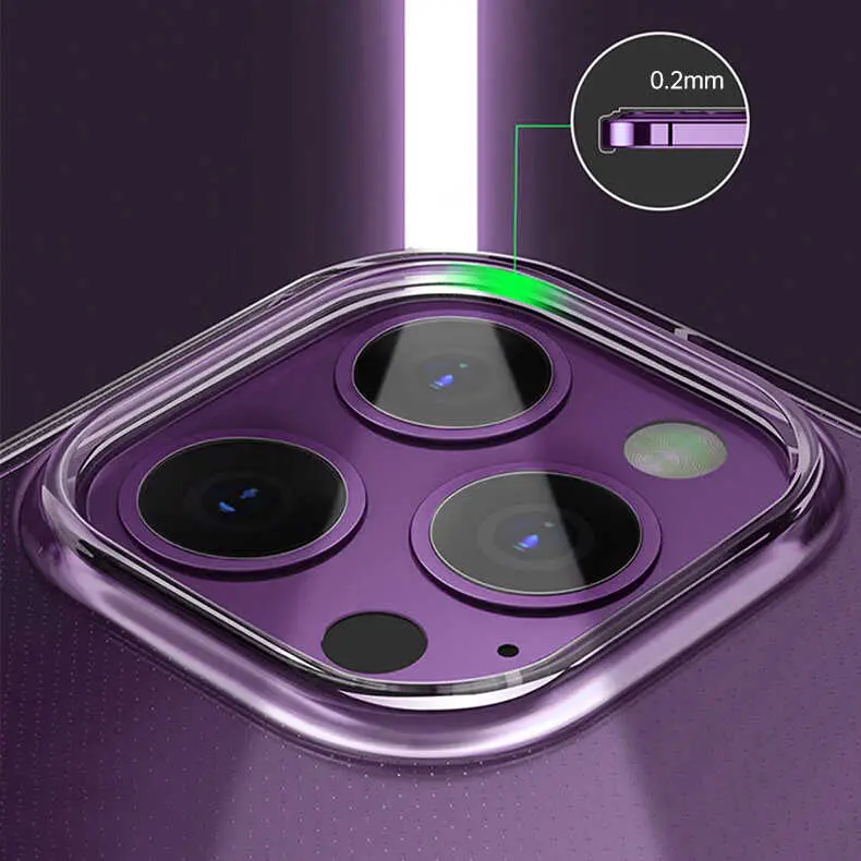 iPhone 14 Plus Şeffaf Airbag Tasarımlı Kılıf - Wiwu Concise Serisi