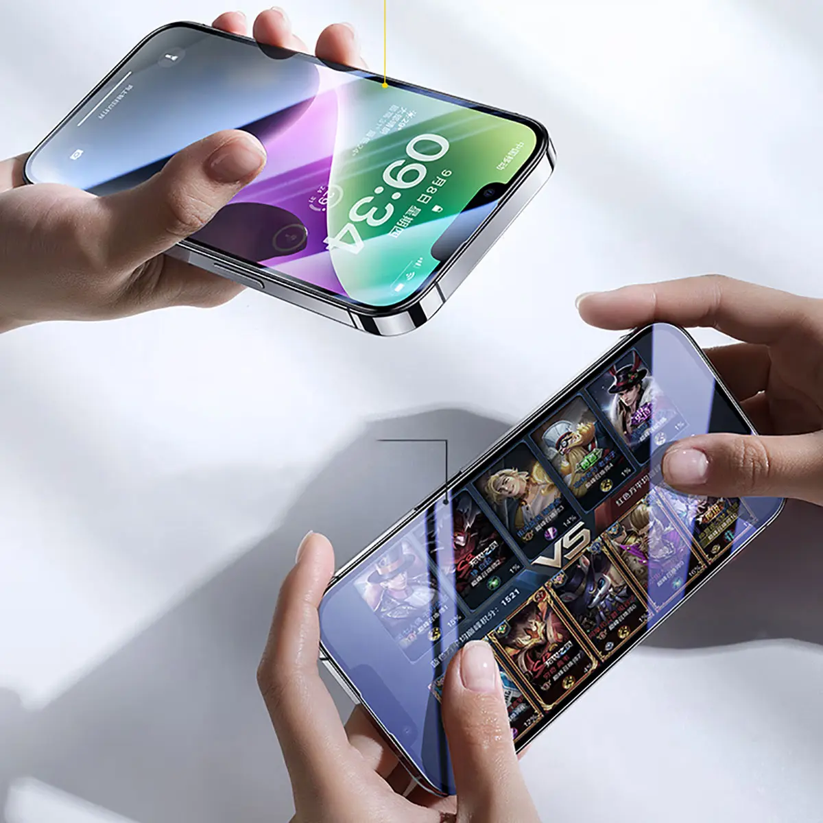 iPhone 14 Plus Mavi Işık Teknolojili Temperli Cam Ekran Koruyucu - Wiwu CZ-003