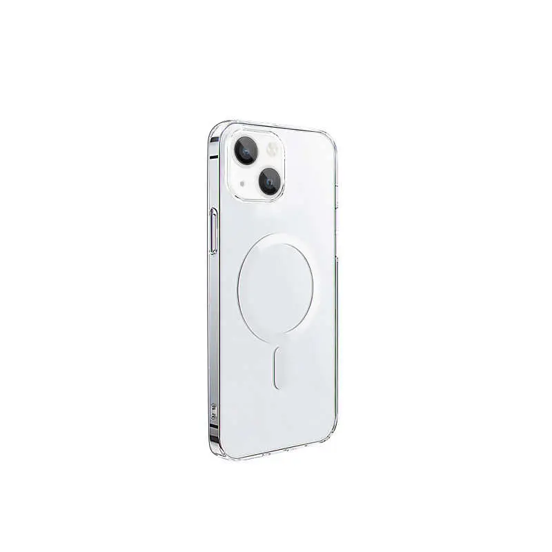iPhone 14 Plus MagSafe Uyumlu Şeffaf Silikon Kılıf - Wiwu