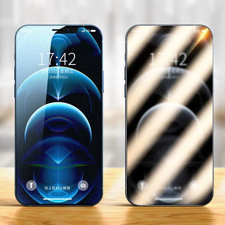 iPhone 14 Plus Gizlilik Filtreli Temperli Cam Ekran Koruyucu - Zore Rika