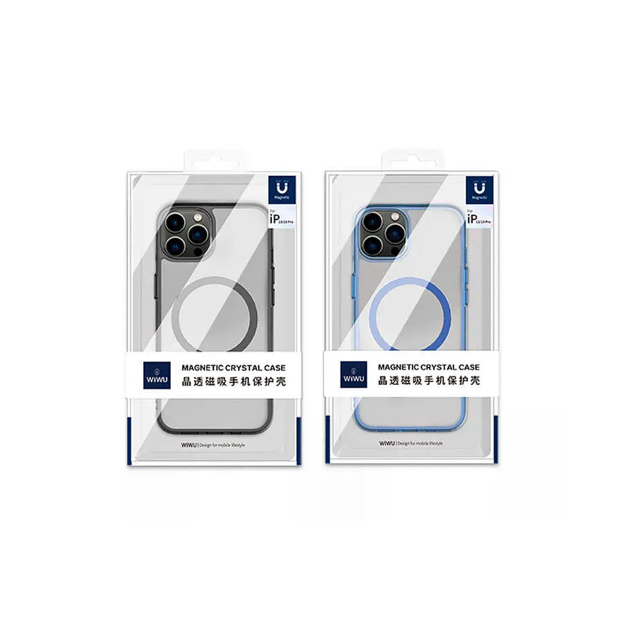 iPhone 14 Pro MagSafe Uyumlu Şeffaf Silikon Kılıf - Wiwu