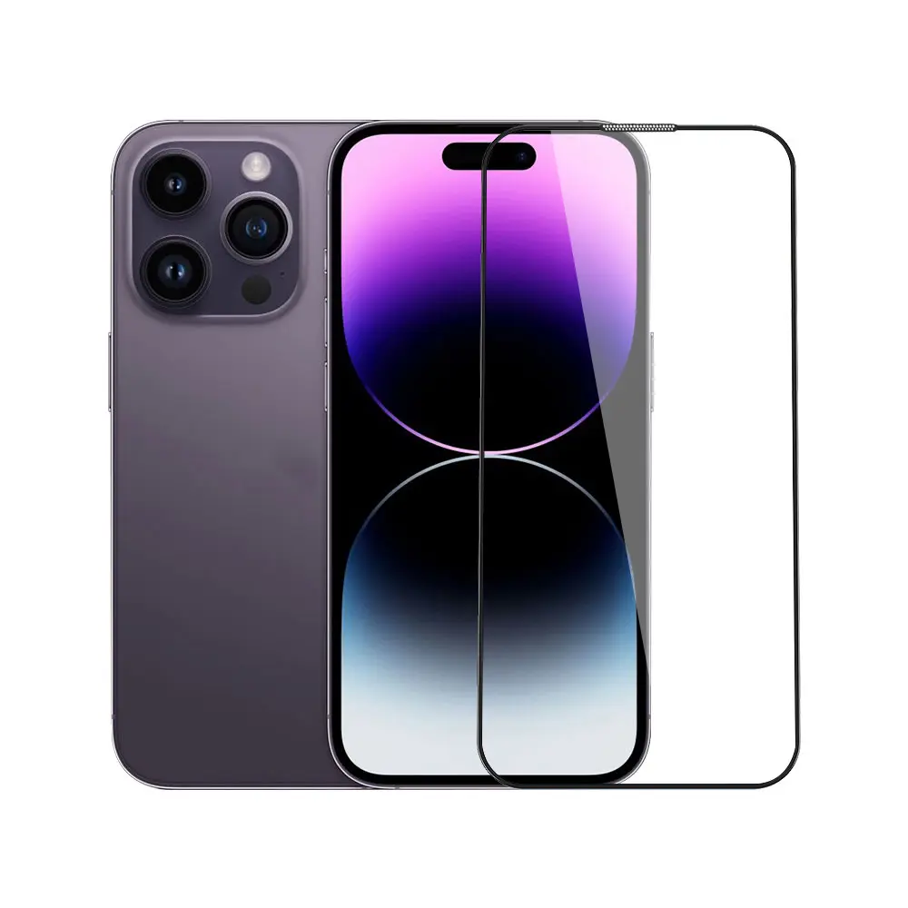 iPhone 14 Pro Mavi Işık Teknolojili Parlama Önleyici Cam Ekran Koruyucu - Wiwu CZ-003