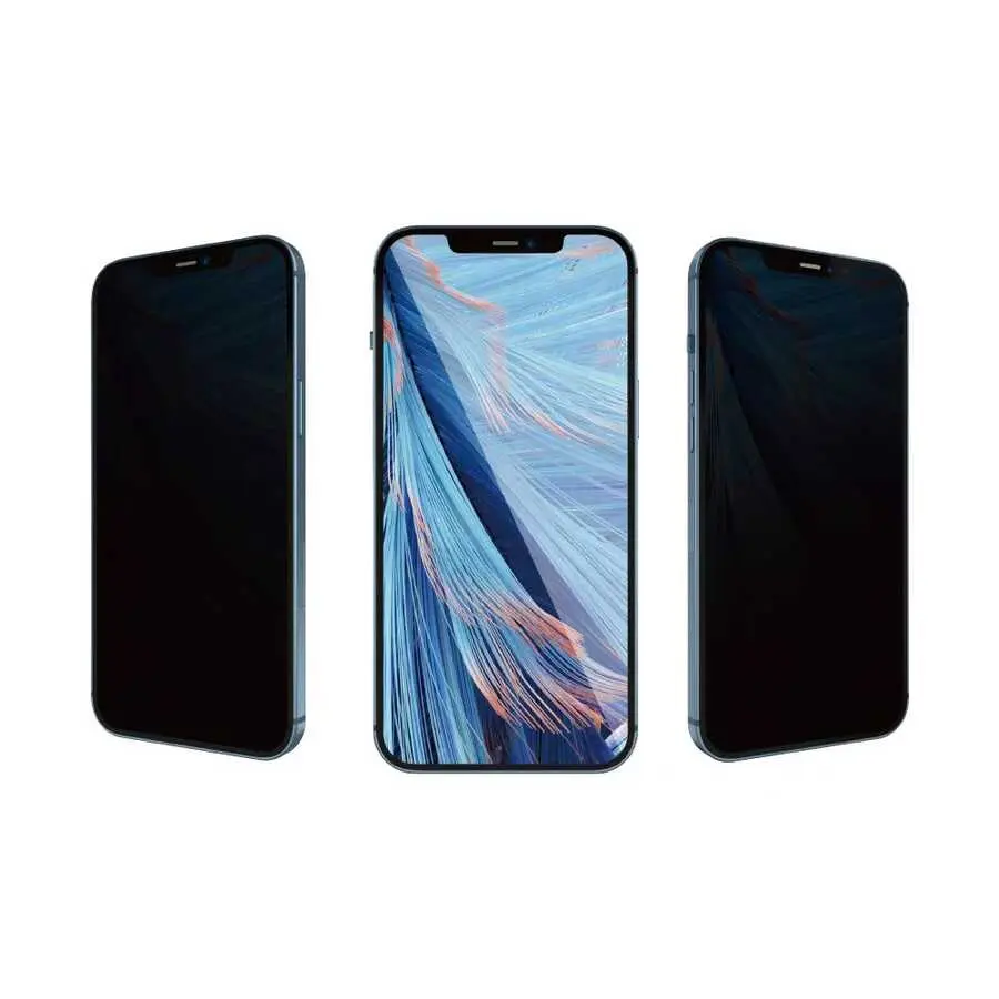 iPhone 14 Pro Gizlilik Filtreli 2.5D Ekran Koruyucu - Wiwu iPrivacy HD
