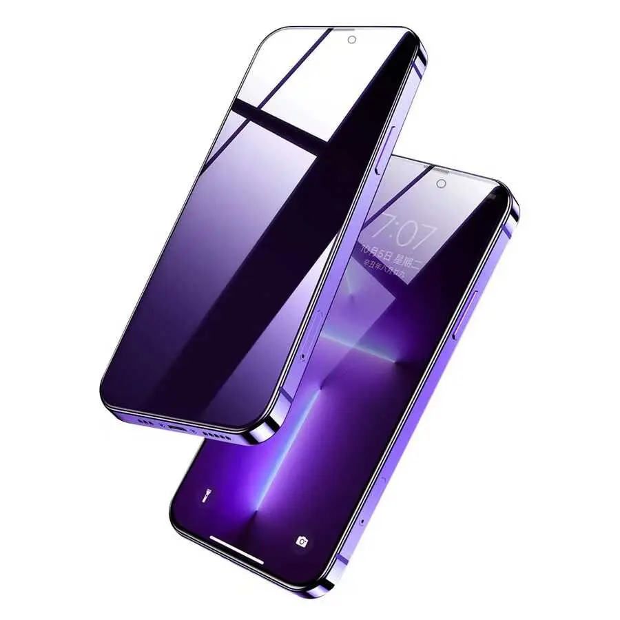 iPhone 14 Pro Gizlilik Filtreli 2.5D Ekran Koruyucu - Wiwu iPrivacy HD