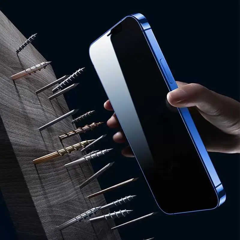 iPhone 14 Pro Gizlilik Filtreli 2.5D Ekran Koruyucu - Wiwu iPrivacy HD