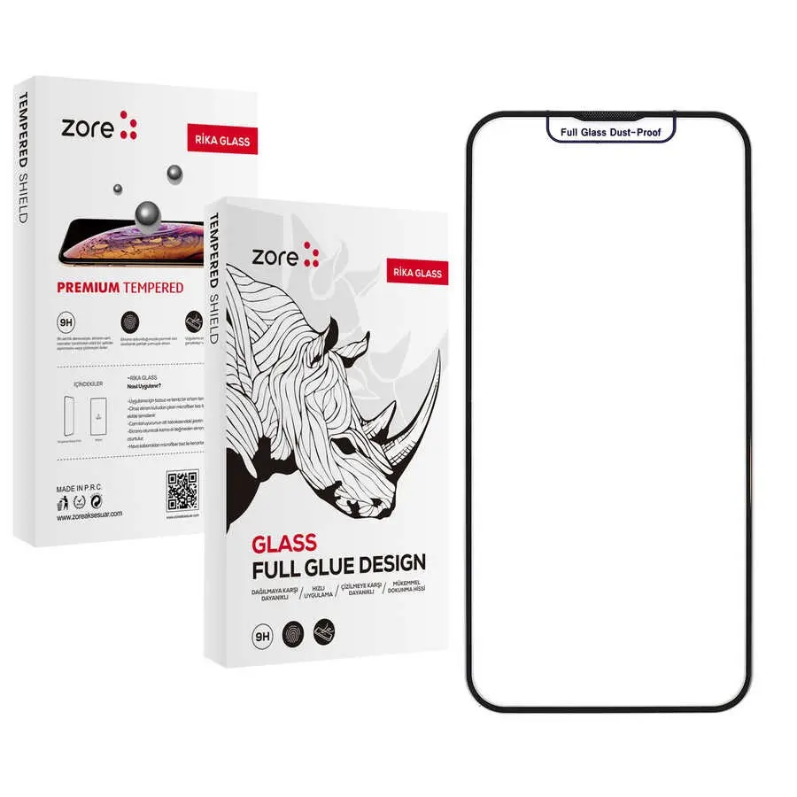iPhone 14 Pro Temperli Cam Ekran Koruyucu - Zore Rika Premium