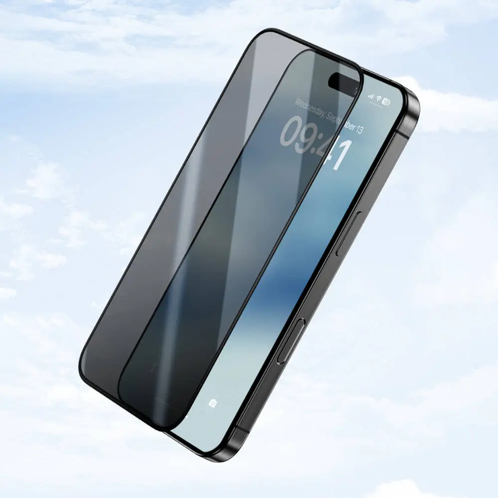 iPhone 14 Pro Gizlilik Ekran Koruyucu, Kolay Uygulama Aparatlı - Benks Ultra Shield