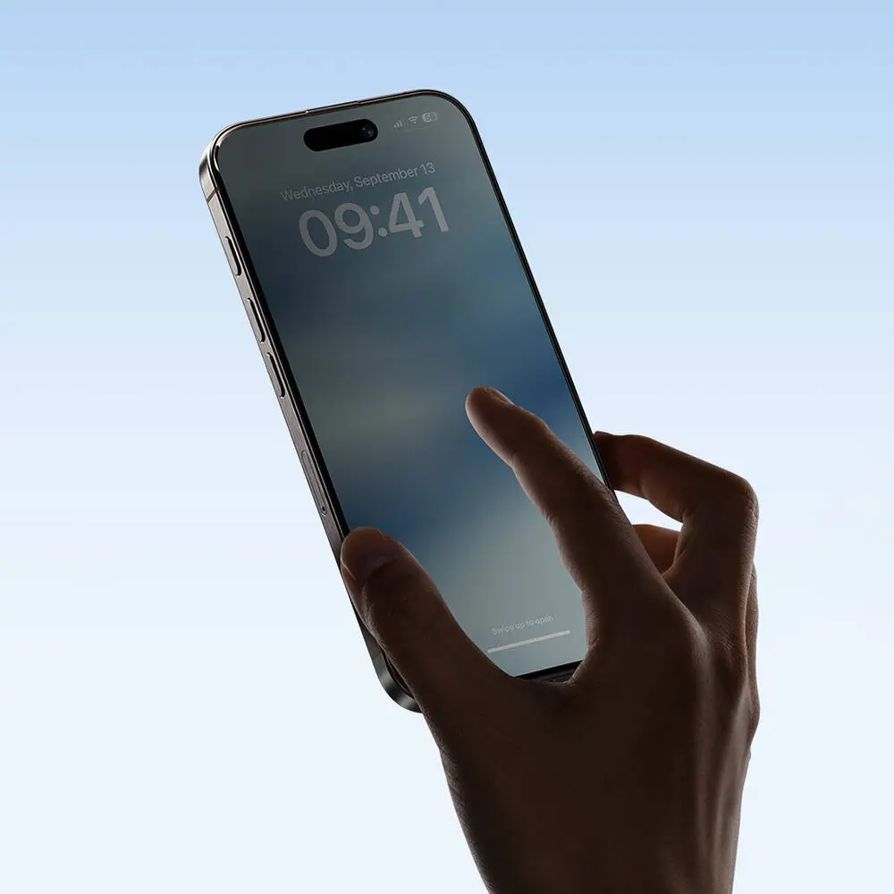 iPhone 14 Pro Gizlilik Ekran Koruyucu, Kolay Uygulama Aparatlı - Benks Ultra Shield