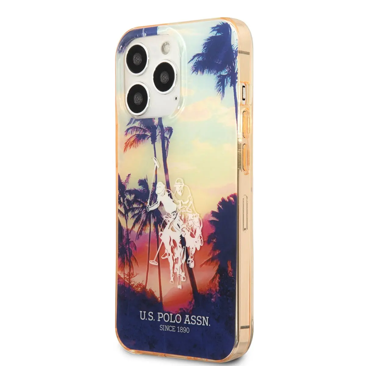 iPhone 14 Pro Renkli Ağaç Baskılı Kılıf - U.S. Polo Assn.