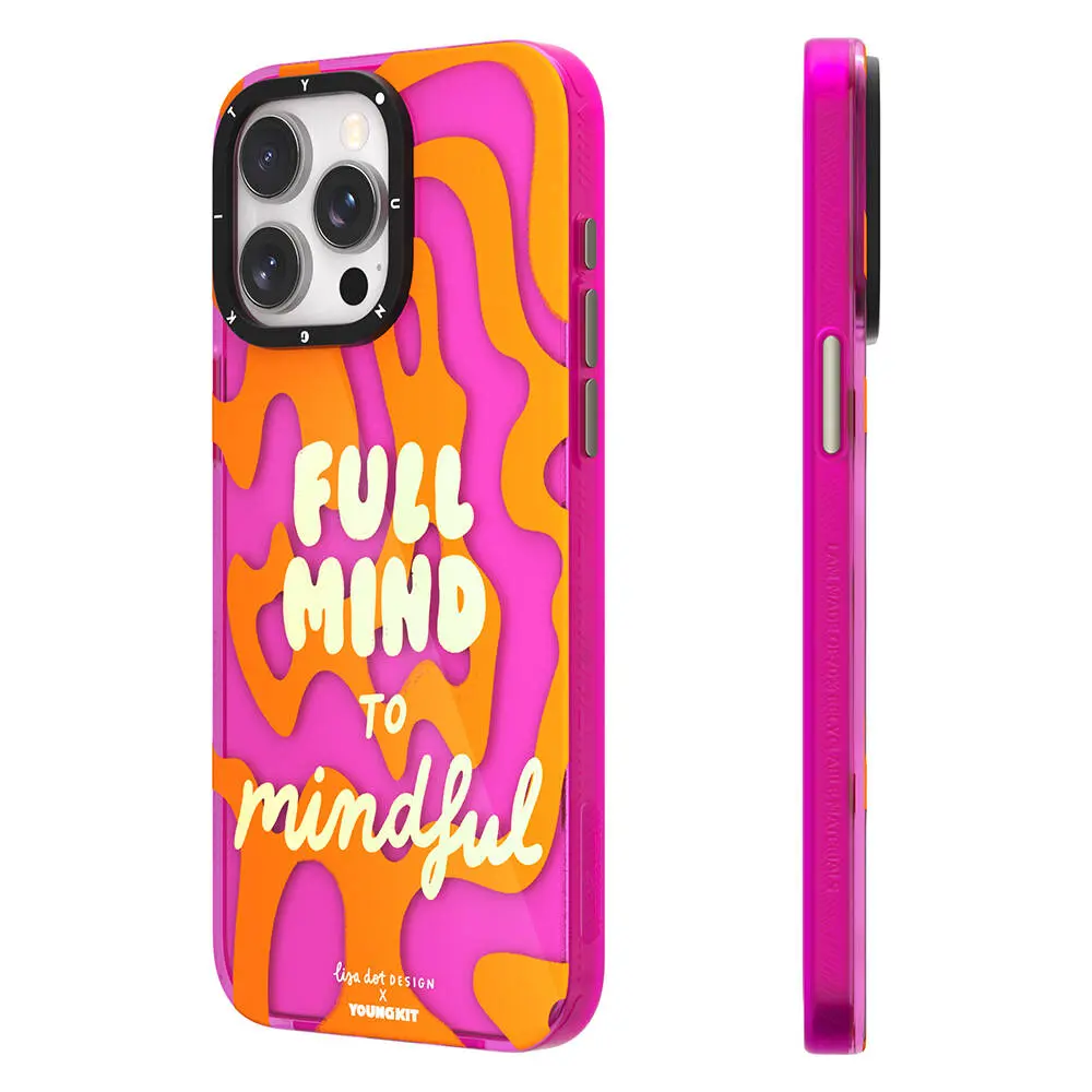 iPhone 14 Pro Yazı Desenli Kılıf - Youngkit Mindfulness