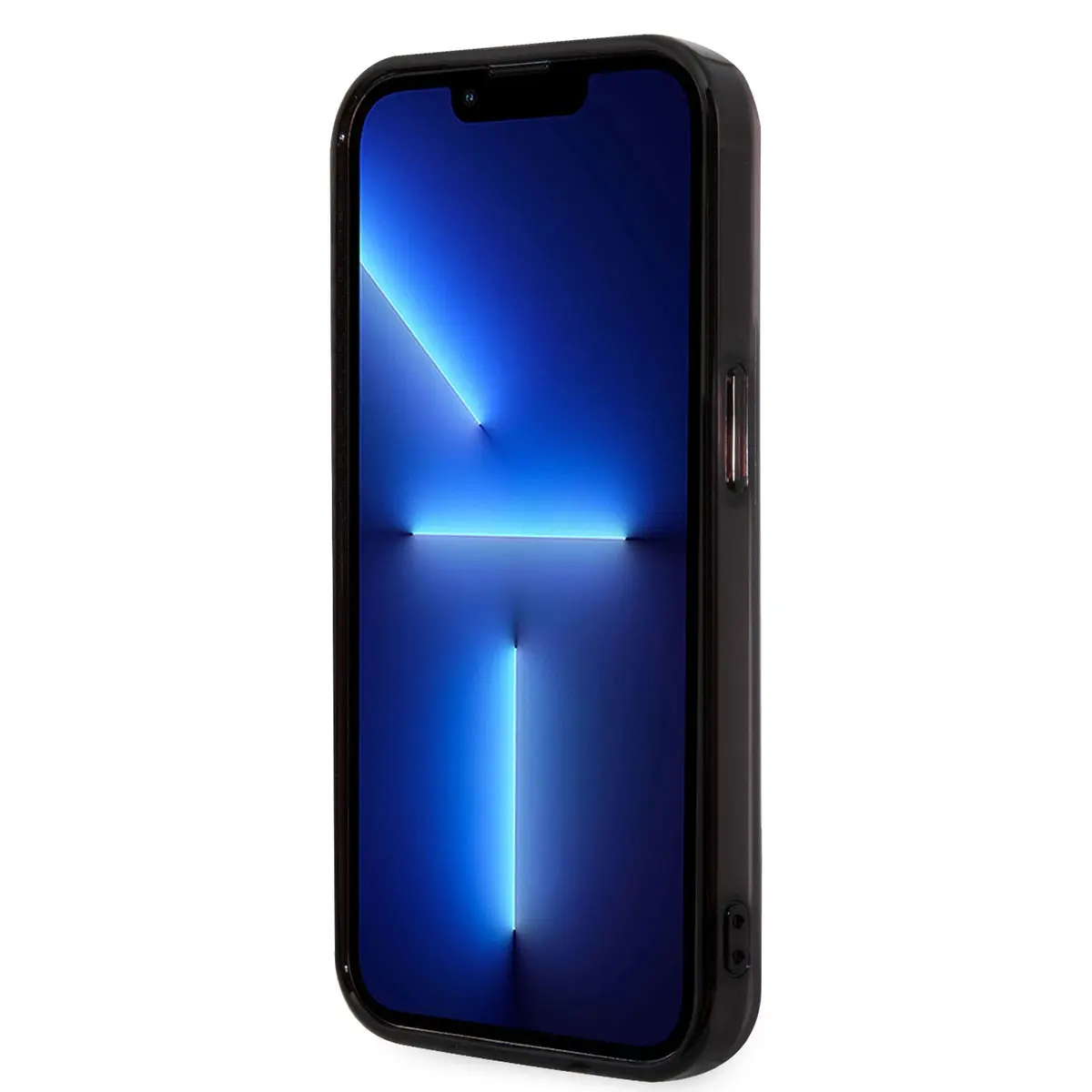 iPhone 14 Pro Şeffaf Siyah Çerçeveli Kılıf - AMG