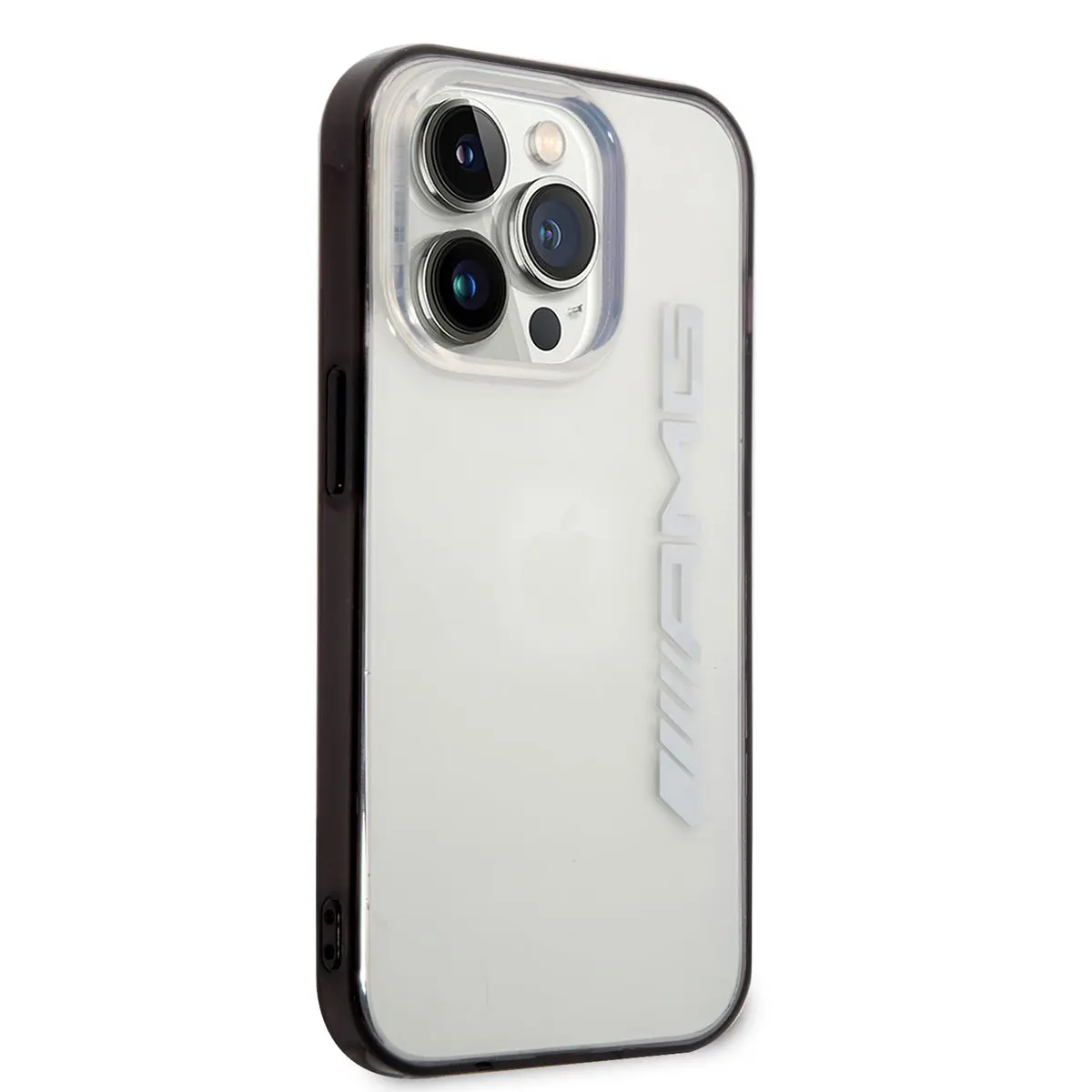 iPhone 14 Pro Şeffaf Siyah Çerçeveli Kılıf - AMG