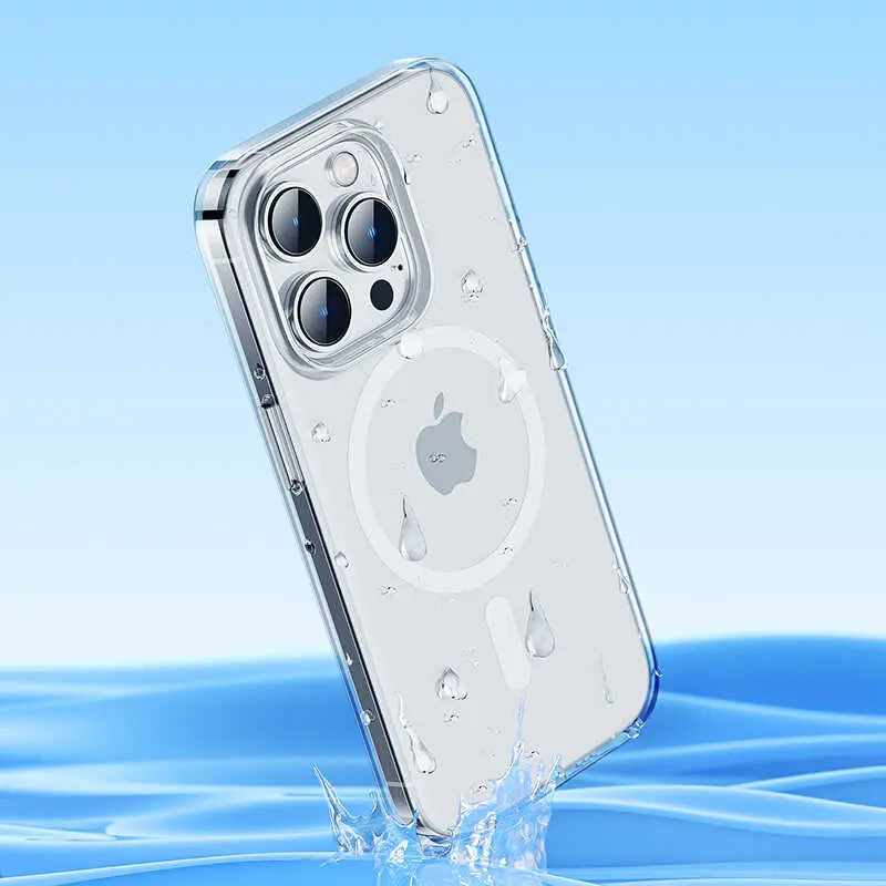 iPhone 14 Pro Şeffaf MagSafe Uyumlu Kılıf - Benks Crystal Series