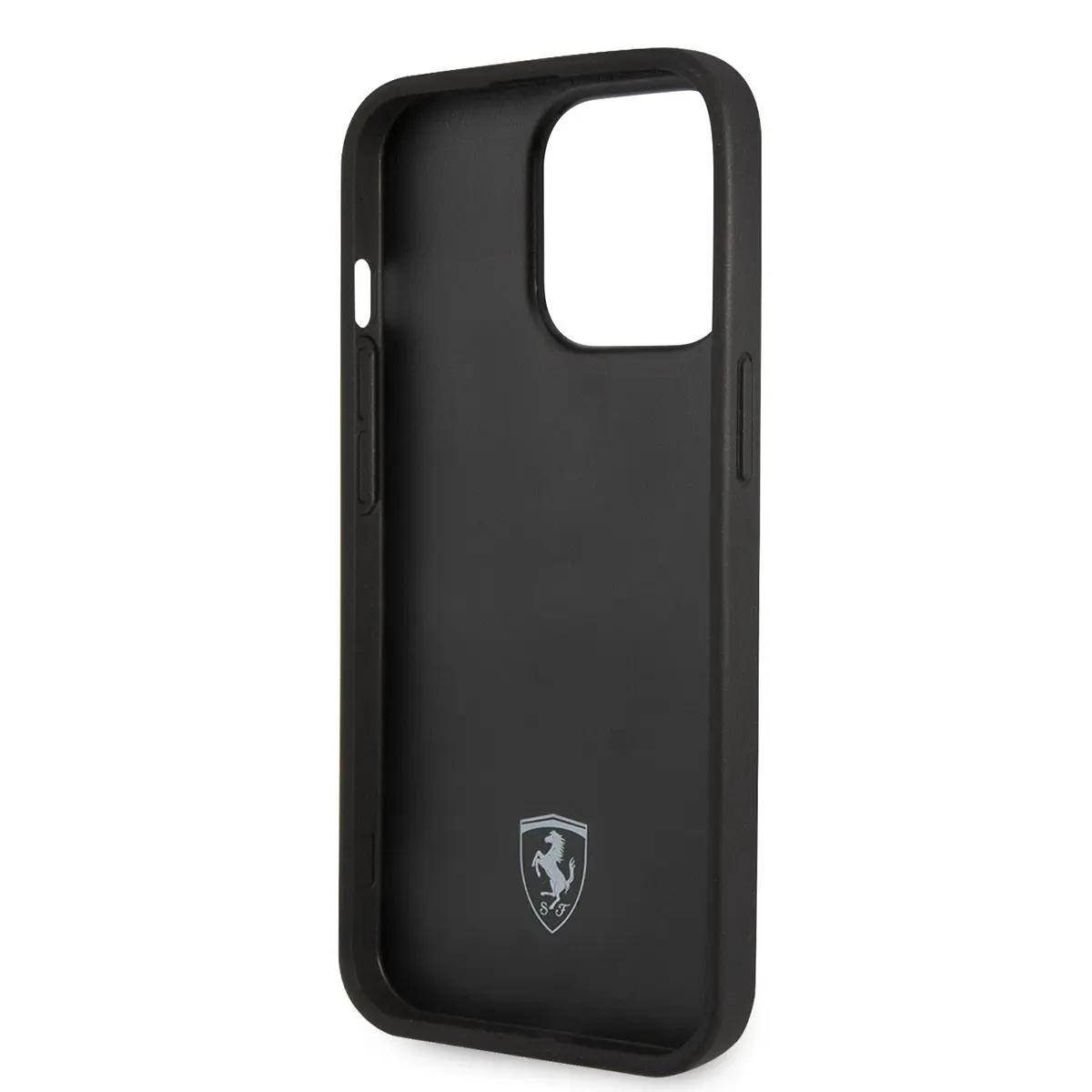 iPhone 14 Pro Ferrari Deri Sarı Noktalı Tasarım Kılıf