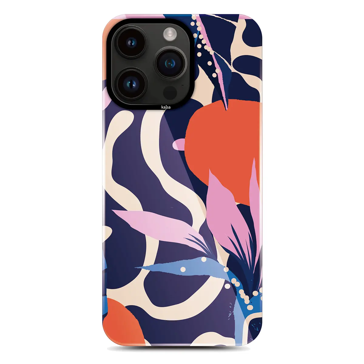 iPhone 14 Pro Desenli Kılıf - Kajsa Shield Plus Flower Graphic