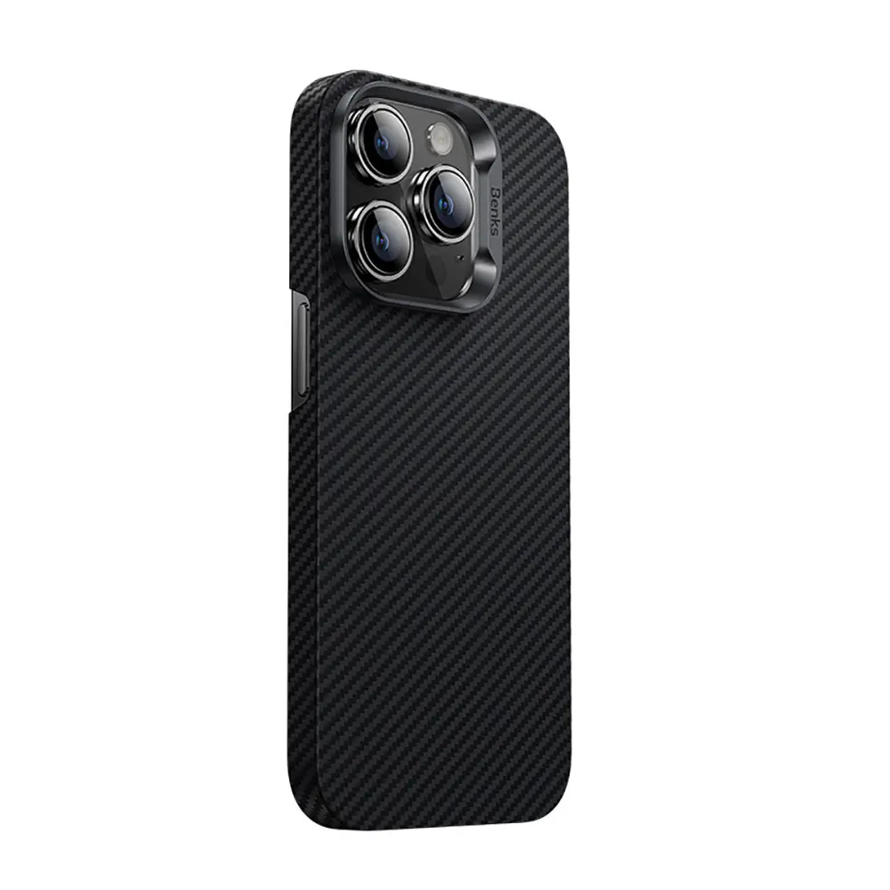 iPhone 14 Pro Karbon Fiber Kılıf - Benks 600D Essential Kevlar