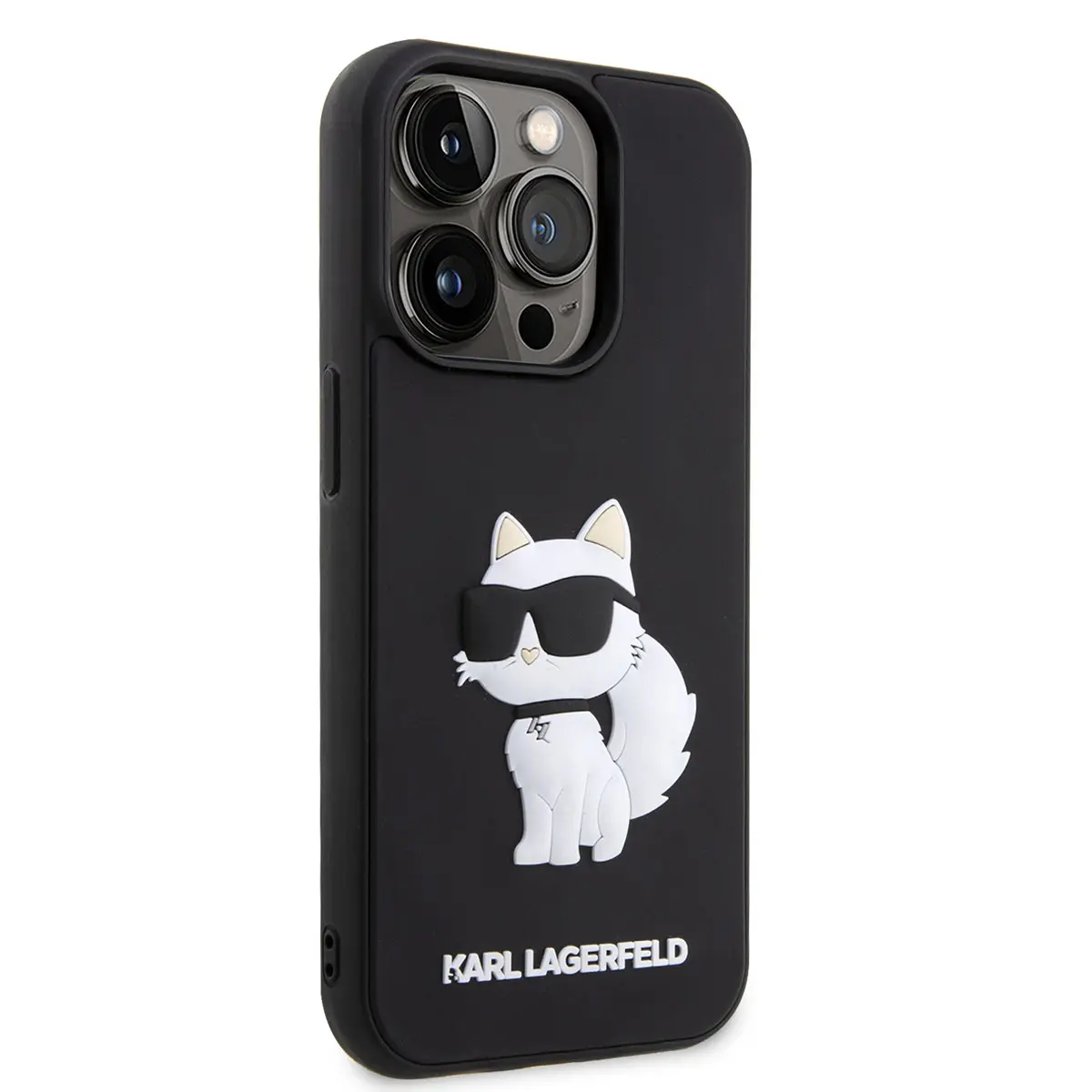 iPhone 14 Pro Kılıf, 3D Rubber Choupette Tasarımlı - Karl Lagerfeld