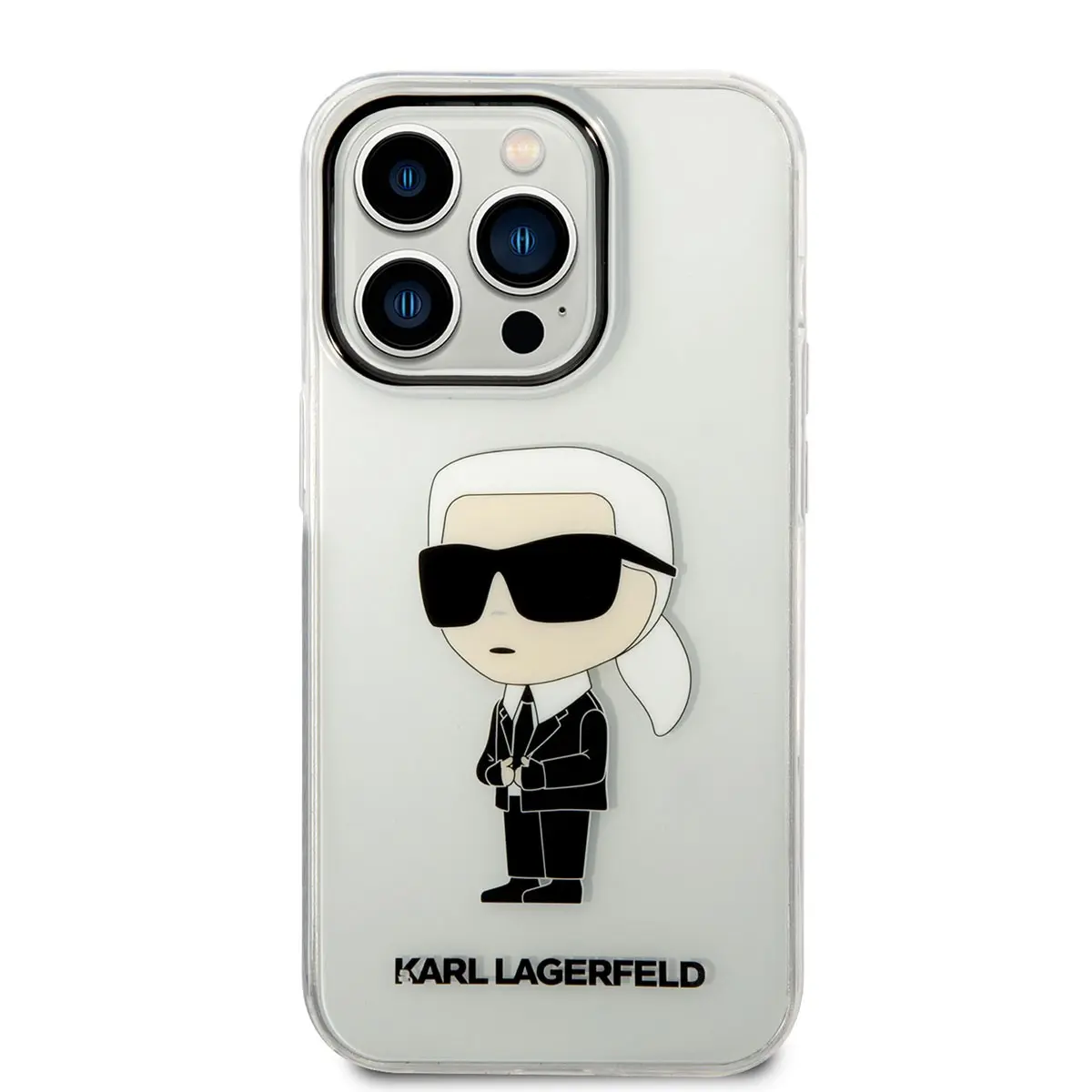 iPhone 14 Pro Şeffaf Kılıf, İkonik Karl Dizayn - Karl Lagerfeld