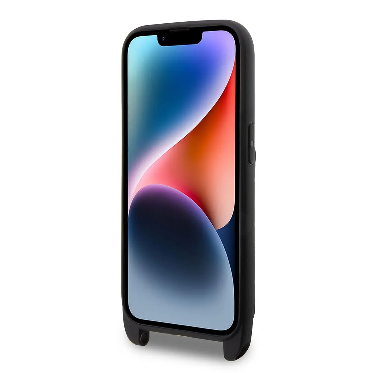 iPhone 14 Pro Kartlıklı Boyun Askılı Kılıf - Karl Lagerfeld Karl Dizayn