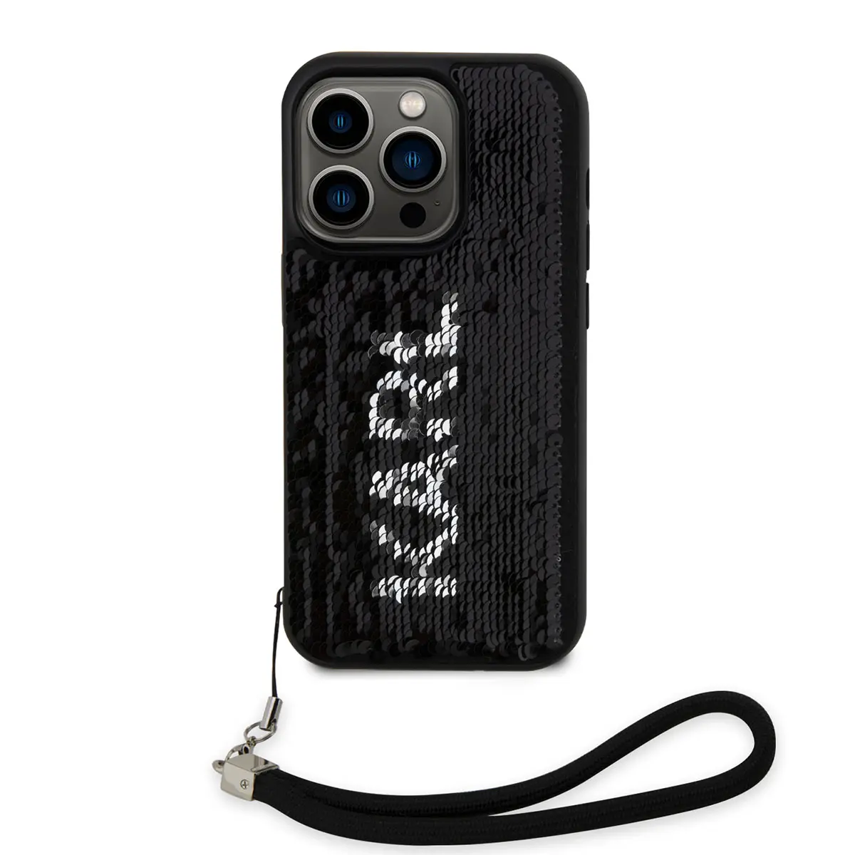 iPhone 14 Pro El Askılı Hareketli Pullu Kılıf - Karl Lagerfeld