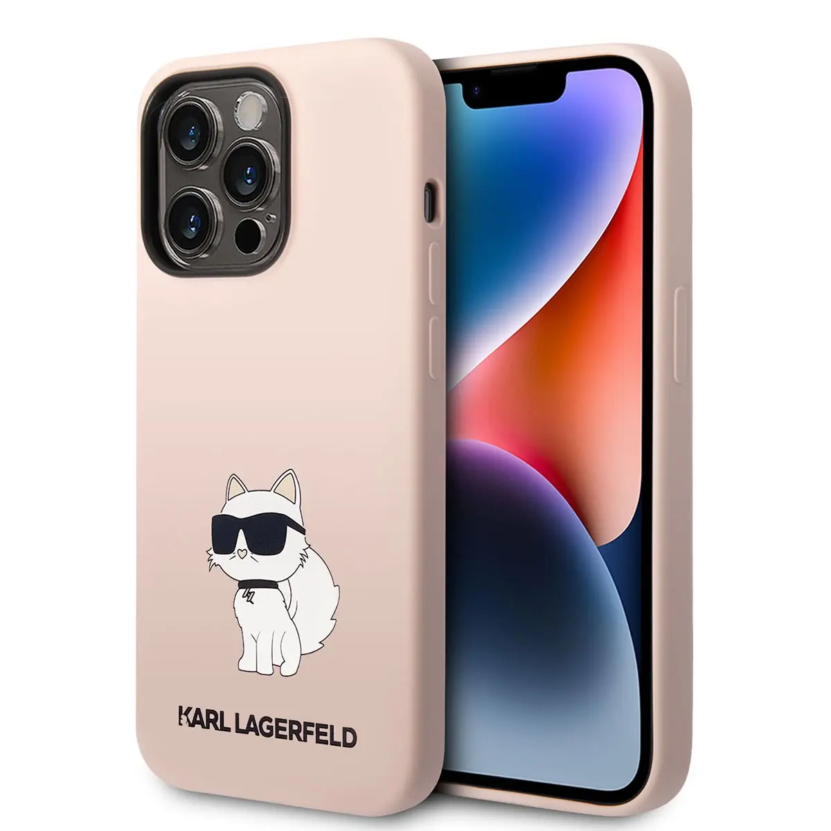 iPhone 14 Pro Silikon Kılıf, Choupette Dizayn - Karl Lagerfeld