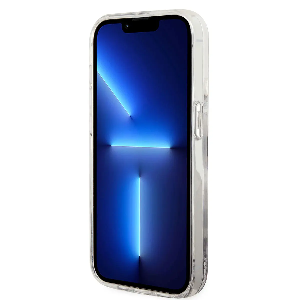 iPhone 14 Pro Sıvılı Simli Choupette Desenli Kılıf - Karl Lagerfeld