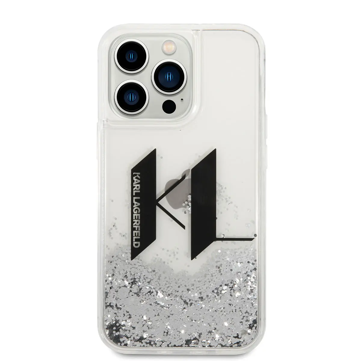 iPhone 14 Pro Sıvılı Simli Tasarım Kılıf - Karl Lagerfeld