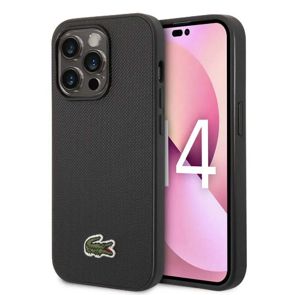 iPhone 14 Pro PU Pike Desenli Lisanslı Kılıf - Lacoste