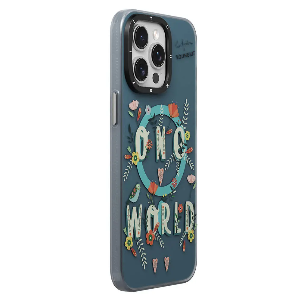 iPhone 14 Pro MagSafe Uyumlu Kılıf - Youngkit Colorful Life Bee Brown