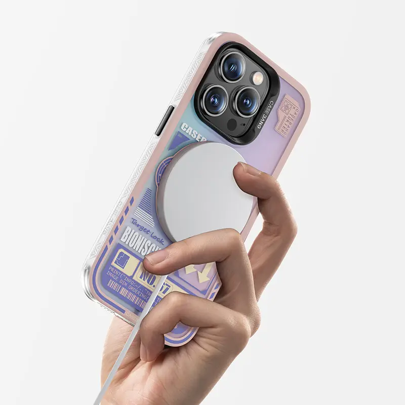 iPhone 14 Pro MagSafe Uyumlu Tavşan Desenli Kılıf - Benks Casebang Rabbit