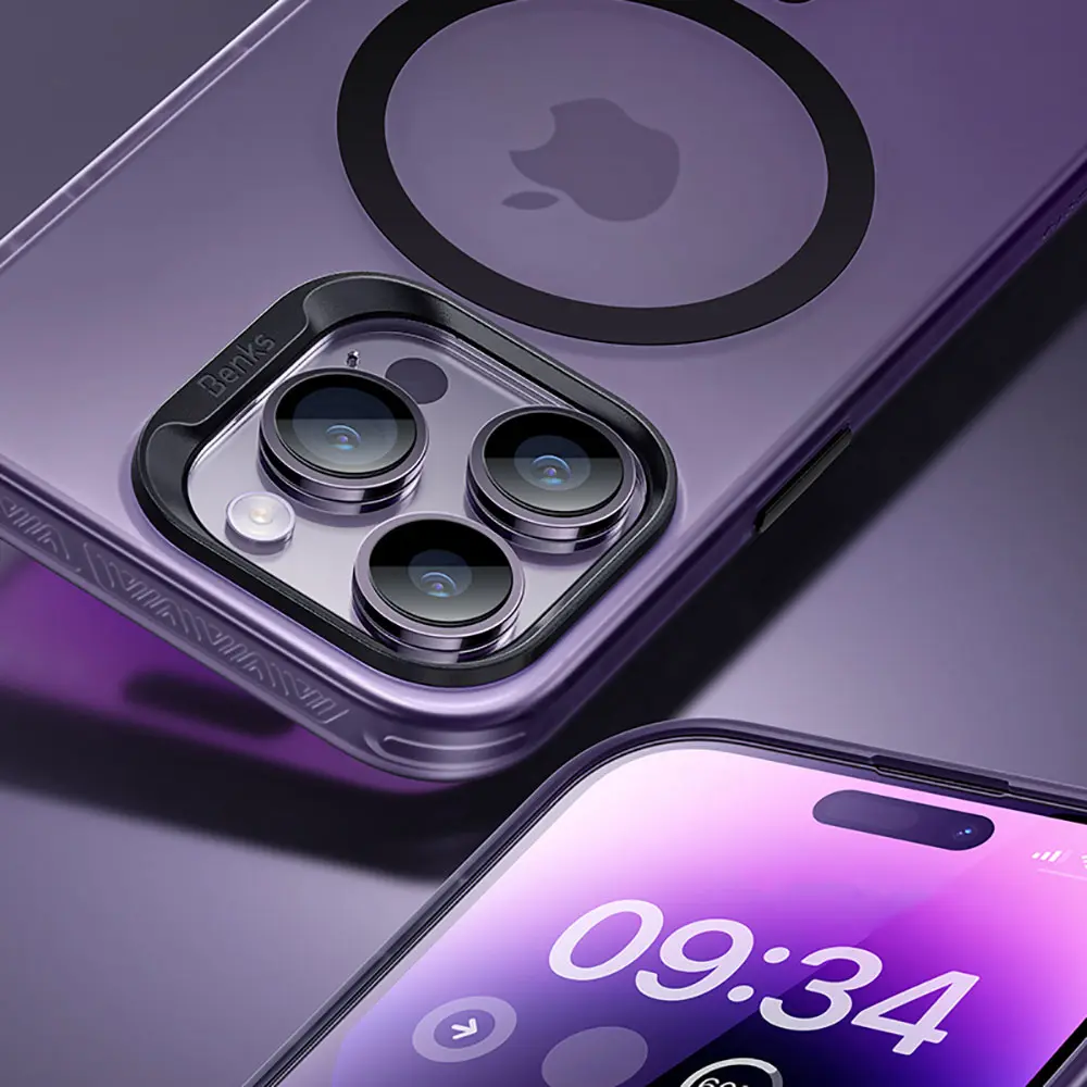 iPhone 14 Pro MagSafe Uyumlu Şeffaf Kılıf - Benks Lucid Armor