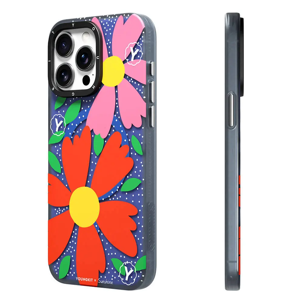 iPhone 14 Pro MagSafe Uyumlu Kılıf, Sunshine Tasarımlı - Youngkit Colorful