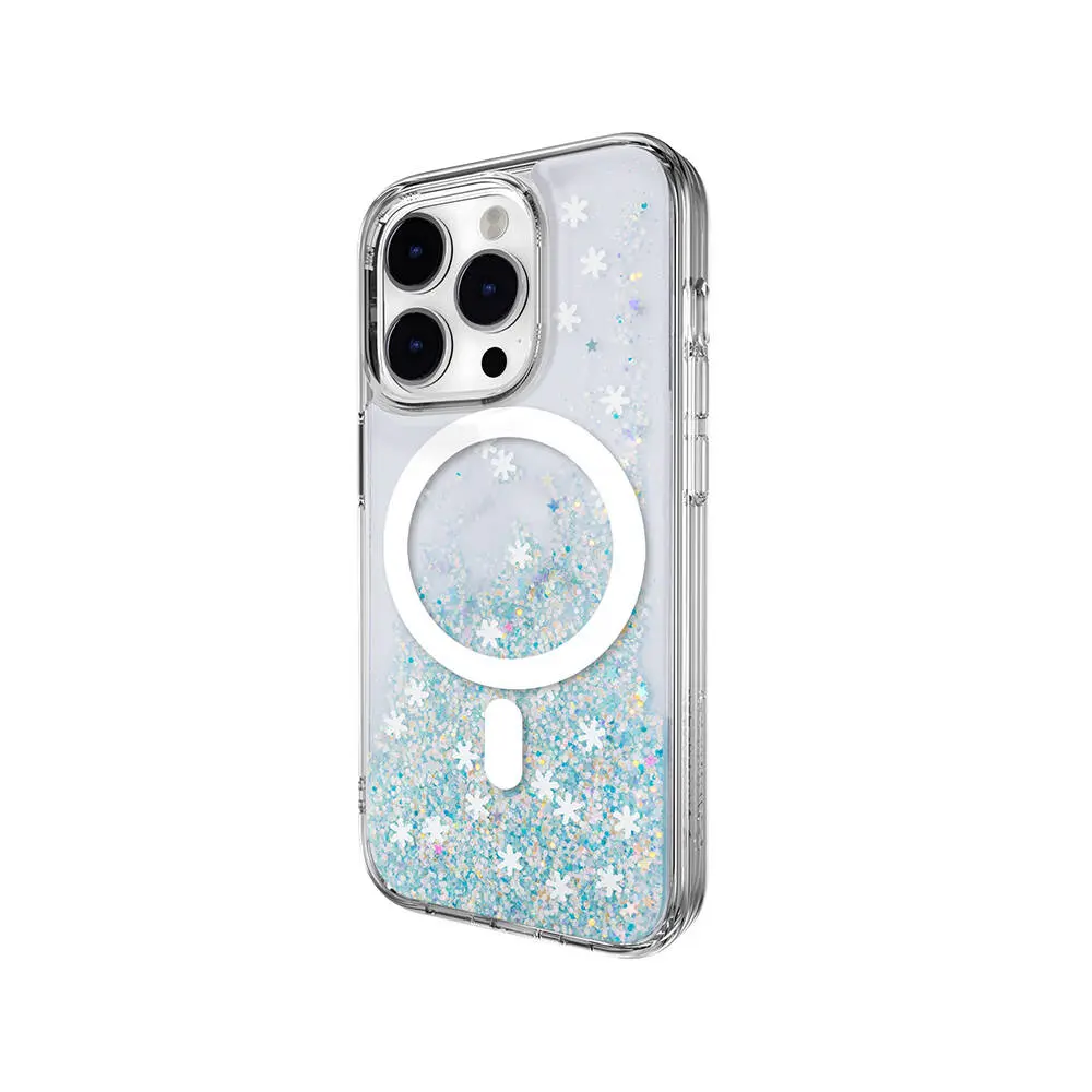 iPhone 14 Pro MagSafe Uyumlu Şeffaf Simli Kılıf - Switcheasy Starfield-M