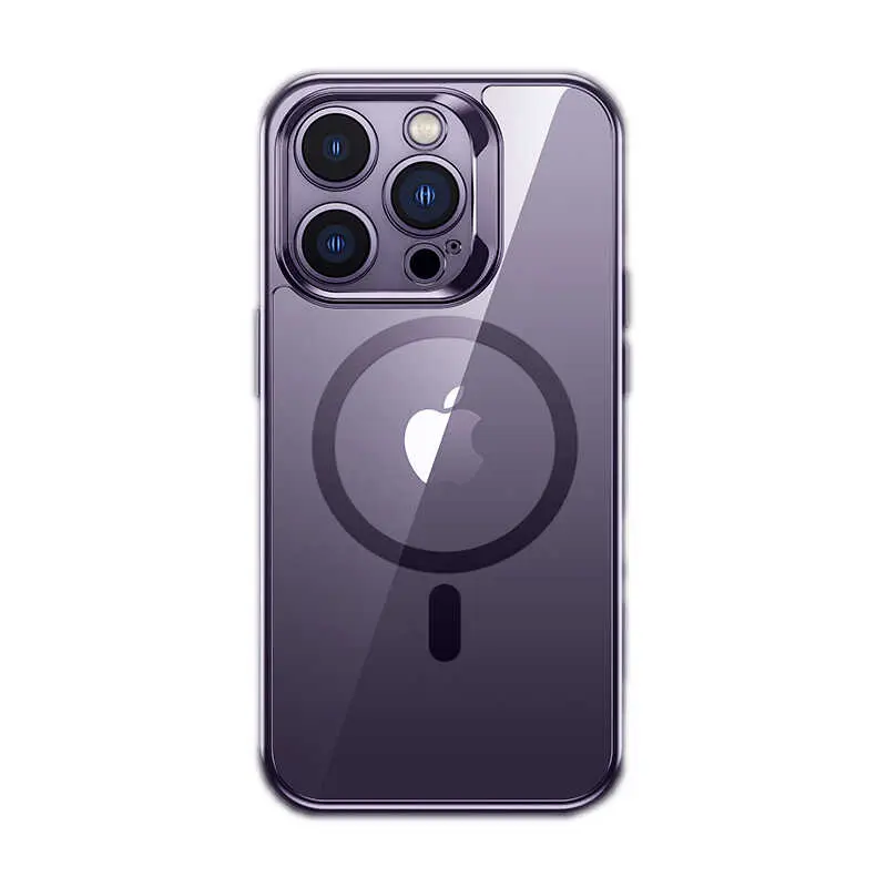 iPhone 14 Pro MagSafe Uyumlu Cam Arka Yüzeyli Kılıf - Benks Electroplated