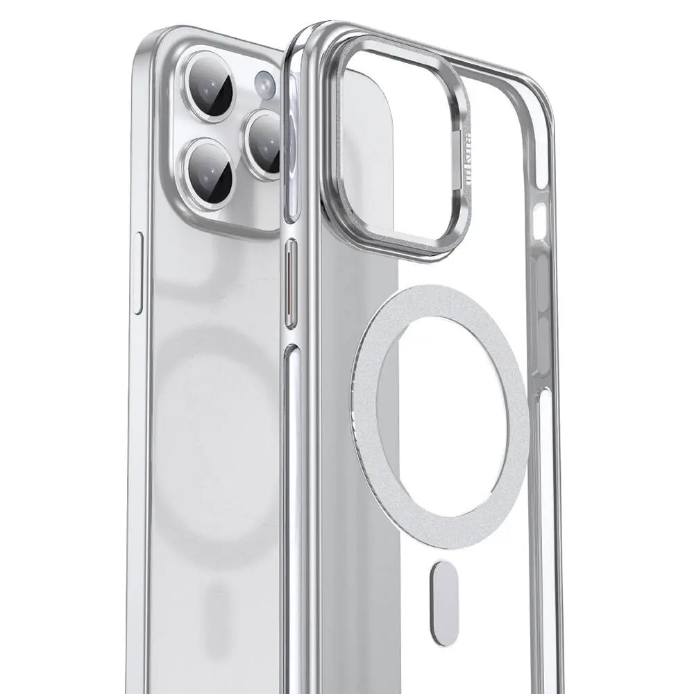 iPhone 14 Pro MagSafe Uyumlu Standlı Şeffaf Kılıf - Wlons Efsane