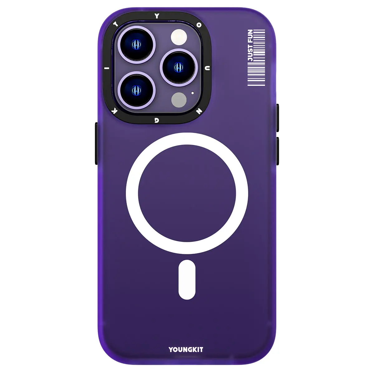 iPhone 14 Pro MagSafe Uyumlu Şeffaf Kılıf - Youngkit Colored Sand