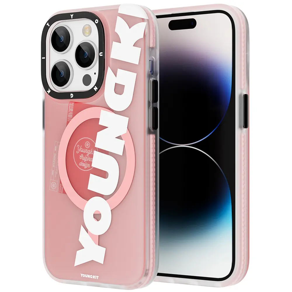 iPhone 14 Pro MagSafe Uyumlu Yazı Temalı Kılıf - Youngkit Binfen