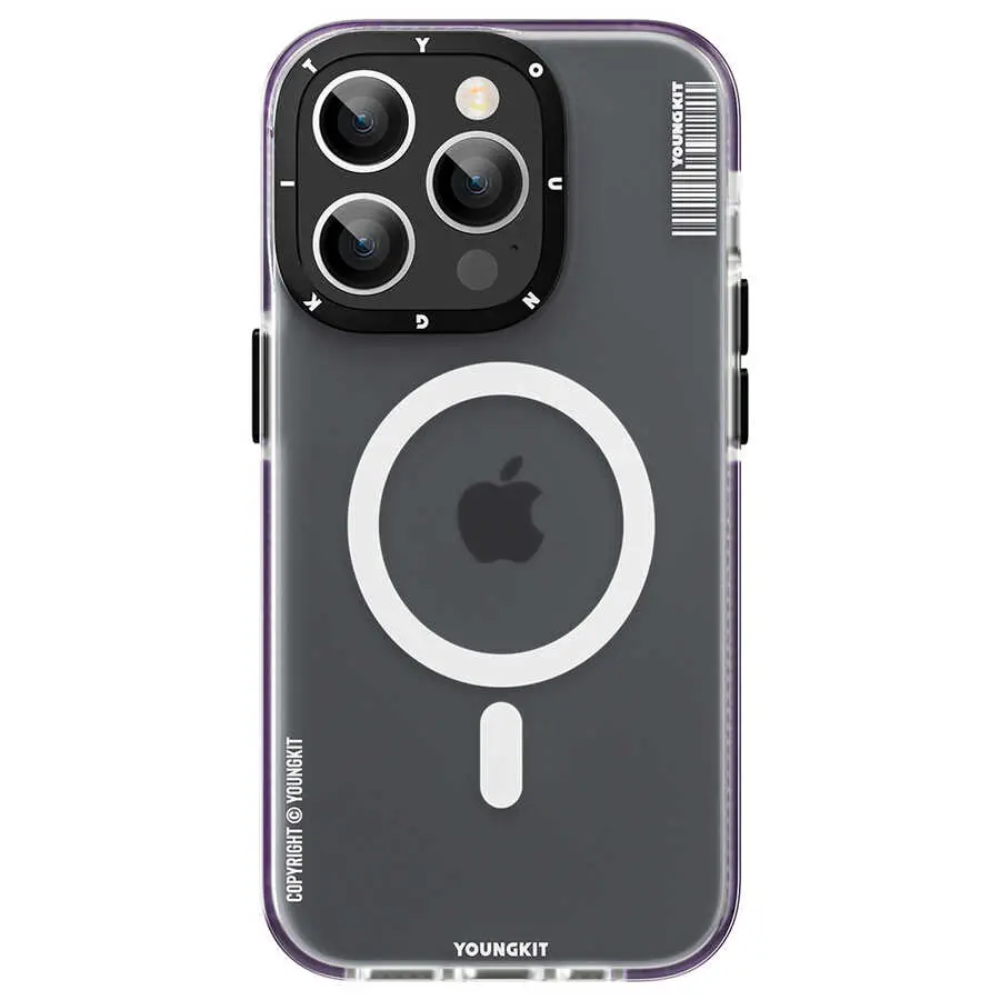 iPhone 14 Pro MagSafe Uyumlu Şeffaf Kılıf - Youngkit Jane Sand